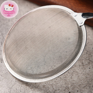 Moonlights Tay cầm dài bằng thép không gỉ Muỗng lọc dầu lưới mịn Dụng cụ nhà bếp EN