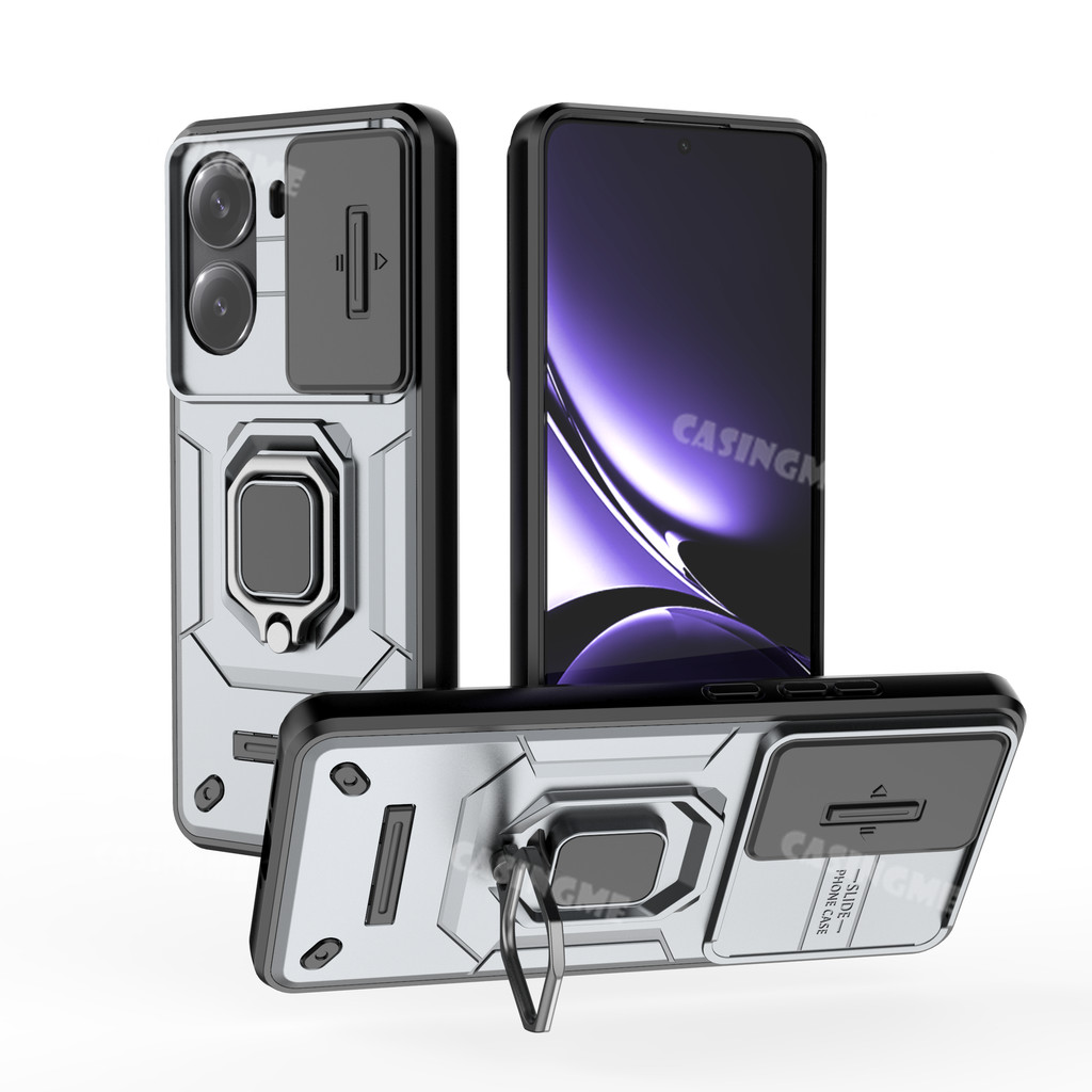 Dành Cho Poco X7 Pro 5G Ốp Lưng Bảo Vệ Ống Kính Cửa Sổ Trượt Vỏ Cho PocoX7 Pro Poco X7Pro PocoX7Pro 5G 2025 Ốp Lưng Giáp Chống Sốc Vòng Silicon Đứng Vỏ Điện Thoại