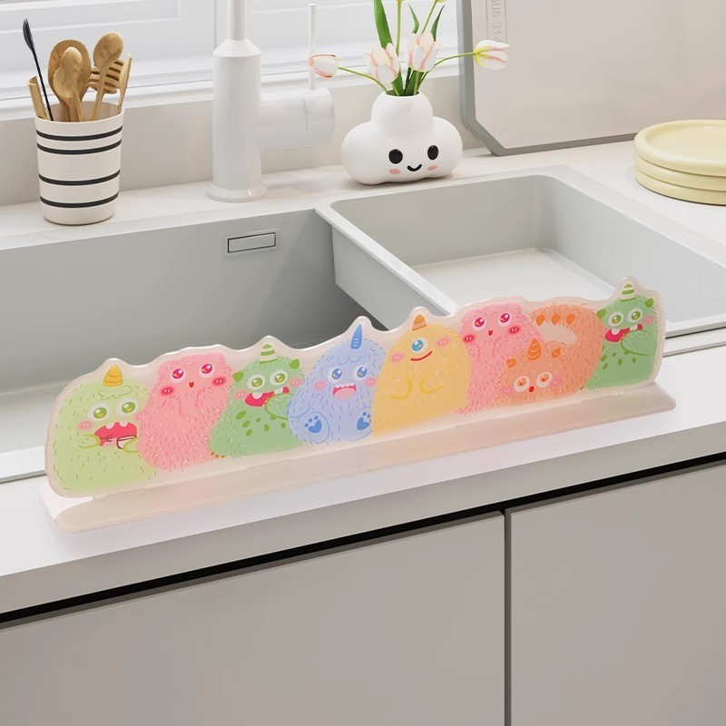 Acrylic hoạt hình tấm chống thấm nước mặt bàn dải chống thấm nước hoạt hình bồn rửa nhà bếp cạnh tấm chống thấm nước chống văng