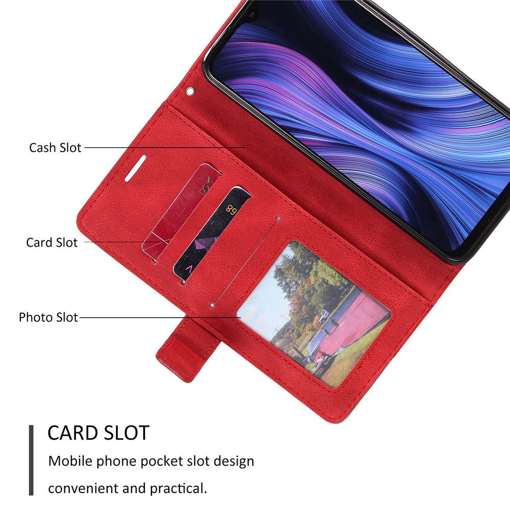 Dành Cho Samsung Galaxy A14 A24 A73 A33 A23 A13 A03 A04s A03s A30s A30 A31 A32 A42 A72 A22 A12 PU Giả Da Flip Cover Case Card Pocket TPU Ốp Lưng Điện Thoại Đứng