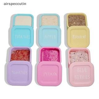 Airspecutin Hộp Cơm Trưa Silicon Kín Hộp Bento Ngoài Trời Lò Vi Sóng Silicon Hộp Đựng Nhỏ Hộp Cơm Trưa Khuôn Mùa Hè Ăn Nhẹ EN