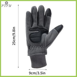Ptfu Găng Tay Trượt Tuyết Mùa Đông Nam Đi Xe Đạp Găng Tay Xe Đạp Nhiệt Cực Lông Cừu Găng Tay Gió Lạnh Chống Thấm Nước Màn Hình Cảm Ứng Ấm Trượt Tuyết Mitten Mới