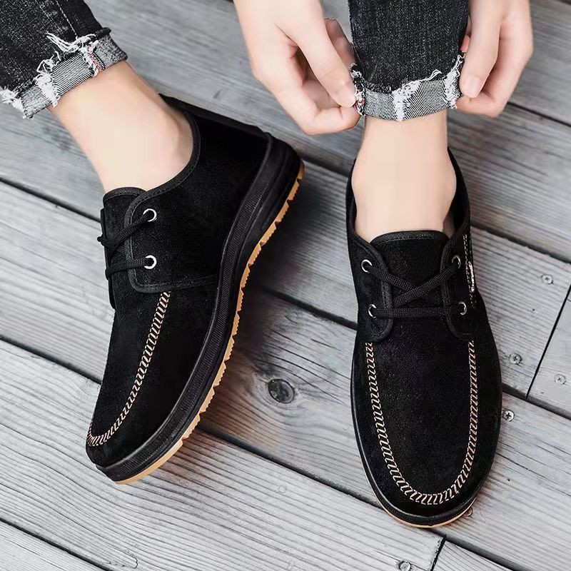 Giày Công Việc Nam Đế Cao Su Mềm Chống Trượt Chất Liệu Vải Cao Cấp Mẫu Mã Tinh Tế Ship Ngay