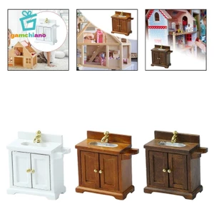 Đồ nội thất nhà búp bê gamchiano Mô hình nội thất thu nhỏ, Đồ chơi giả vờ cảnh cổ điển cho đồ dùng tỷ lệ 1 / 16,