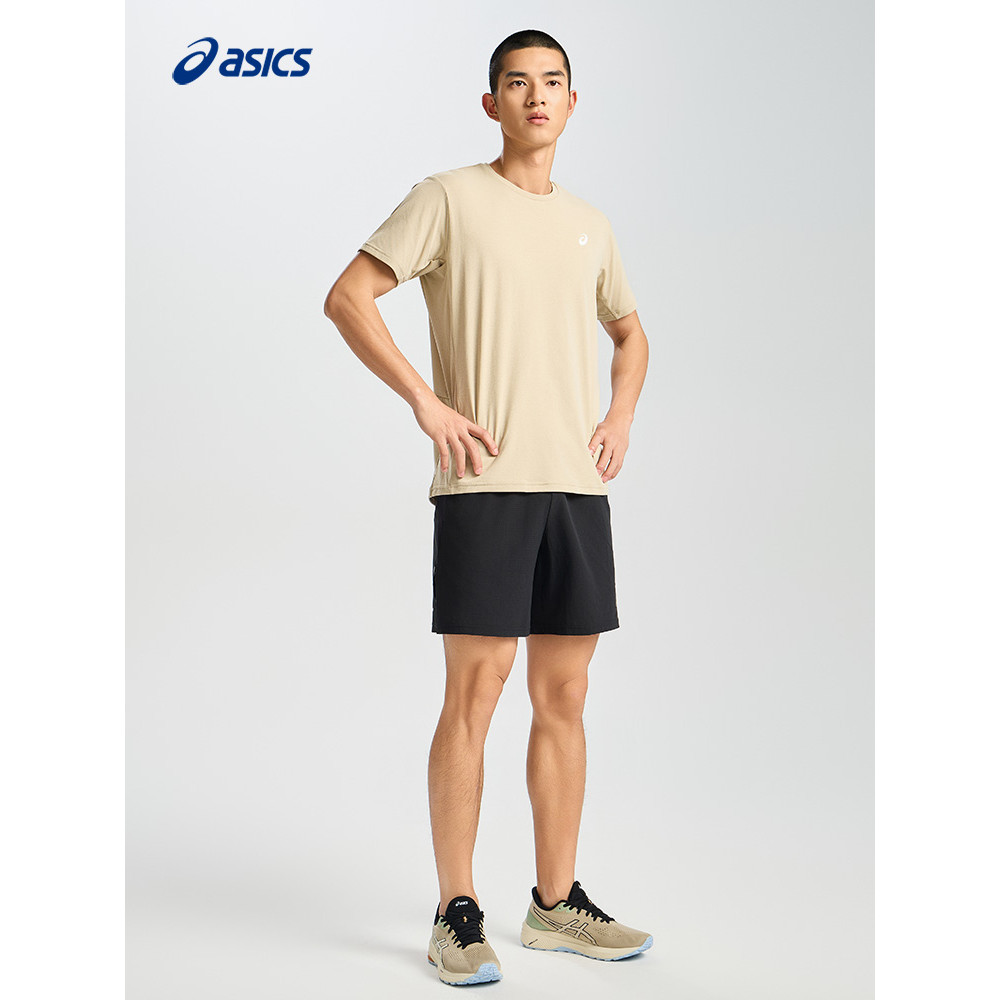 Áo thun thể thao mùa hè  Áo thun nam cổ tròn co giãn hấp thụ độ ẩm 100% Cotton cao cấp chạy bộ áo thun ngắn tay