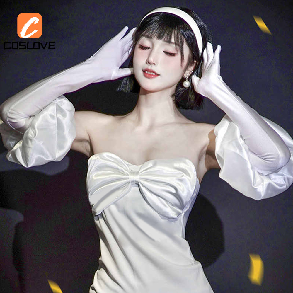Alien STAGE Sua Cosplay Quần Áo Trọn Bộ Trang Phục Phù Hợp Với Người Phụ Nữ Váy Trắng Cosplay Phục Hồi Hoàn Hảo