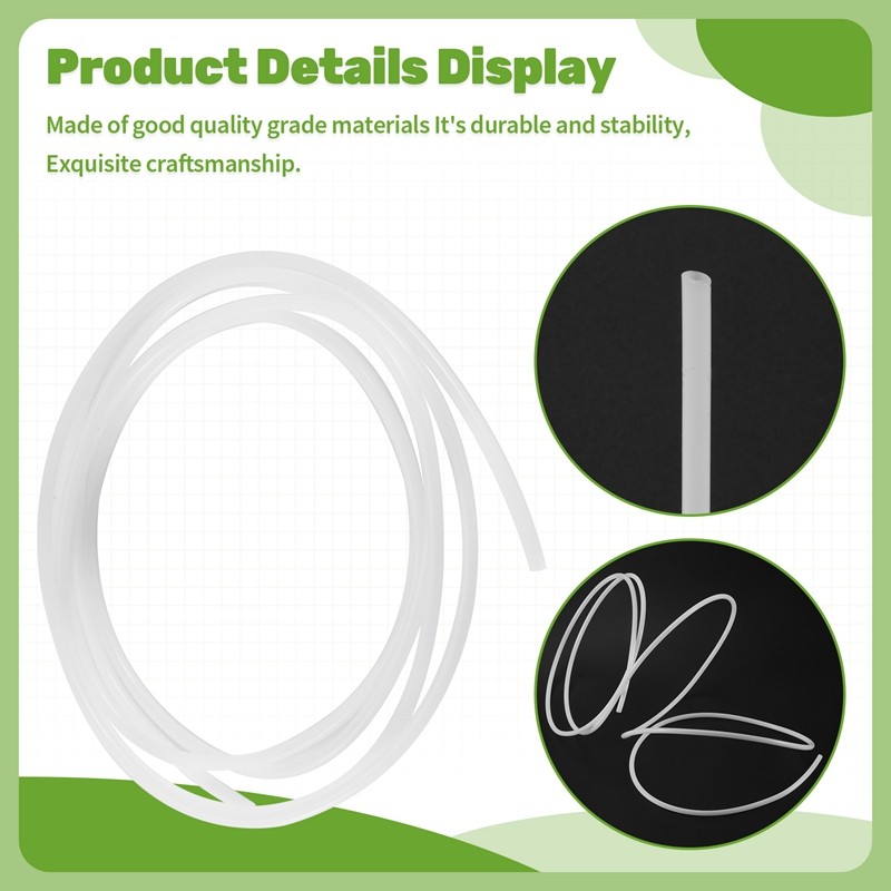 Ống nơ PTFE 2 mét (4.0mm OD / 2.0mm ID) Dây tóc 1,75mm cho máy in 3D