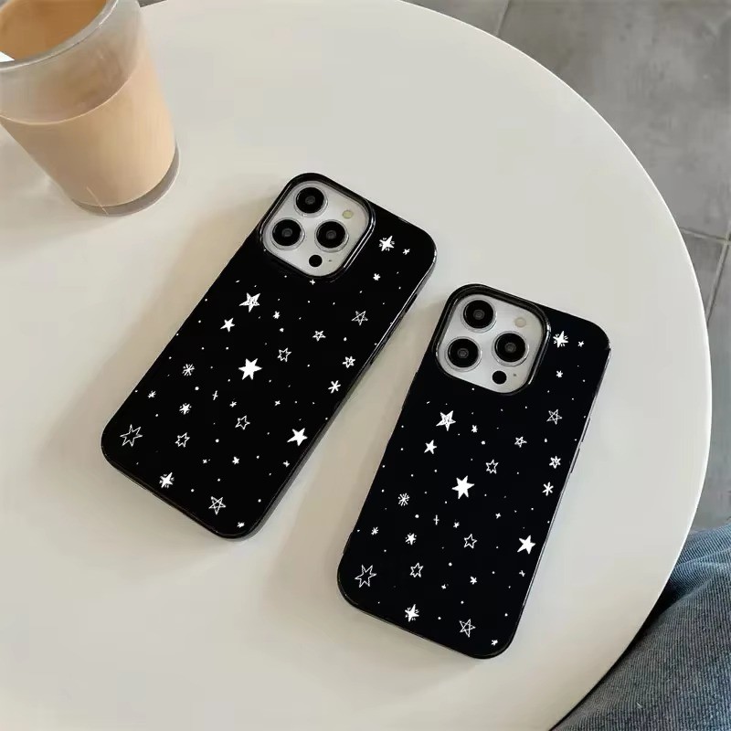 Ốp Điện Thoại Họa Tiết Ngôi Sao Thời Trang Cho iPhone 14 13 12 11 Pro 16 15 Pro Max X XS XR 7 8 Plus SE 2022 16E Mềm Chống Sốc