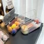 FAVORITEGOODS Hộp đựng đồ trang sức, có nắp Hộp đựng mỹ phẩm trong suốt, Bàn chải trang điểm dung tích lớn chống bụi bền bỉ Giá đỡ son môi cho hộp đựng phấn phồng Air Cushion