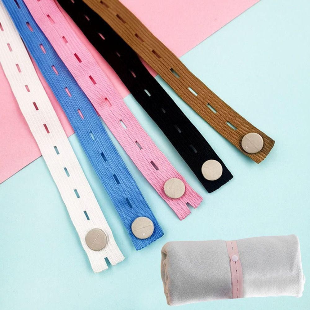 NATURALHM 10 / 30 Chiếc Dây Đàn Hồi Nylon Có Lỗ Nút, Cuộn Lên Có Thể Điều Chỉnh May Tất Sắp Xếp, May Thủ Công DIY May Nhiều Màu Sắc Tiết Kiệm Không Gian Ràng Buộc Dây Phân Loại Hộ Gia Đình