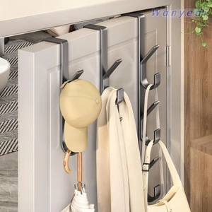 Móc kim loại WANYEDI, Móc treo cửa loại phía sau cửa, Móc treo mũ đa chức năng tự do tại nhà