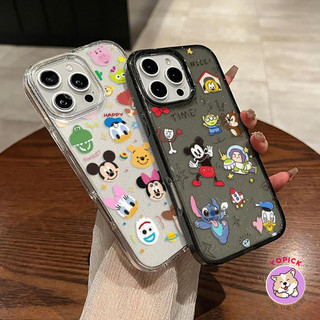 Cute cartoon avatar Phone Case for IPhone1716 15ProMax 13 15 New 12Pro Soft 14Promax Transparent Glitter Powder SF