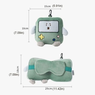 Gối Kê Cổ và Mặt Nạ Mắt 2 Trong 1, Gấp Gọn Tiện Lợi Cho Du Lịch và Nghỉ Trưa