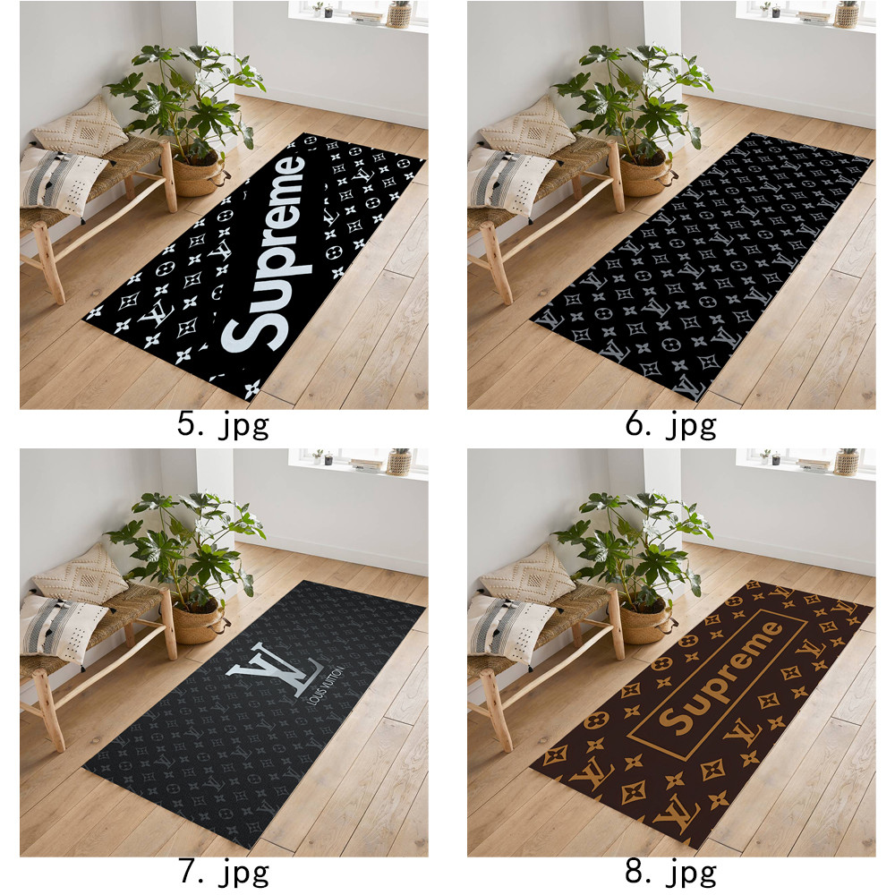Logo Art Giả Cashmere Thảm Chống Trơn Trượt Thích Hợp Cho Phòng Khách Phòng Ngủ