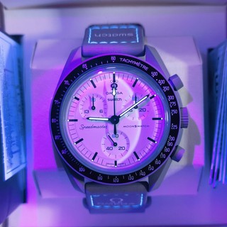 Moonwatch 1965 Đồng hồ nam mới MISSION ON MOON Full Chức năng Quarz Chronograph Đồng hồ đeo tay dạ quang