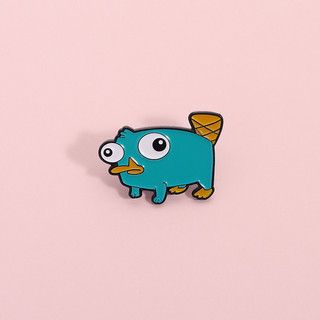Hoạt Hình Phineas Và Ferb Nhân Vật Hoạt Hình Men Trâm Dễ Thương Sáng Tạo Perry The Platypus Huy Hiệu Kim Loại Ba Lô Phụ Kiện Quà Tặng Cho Bạn Bè