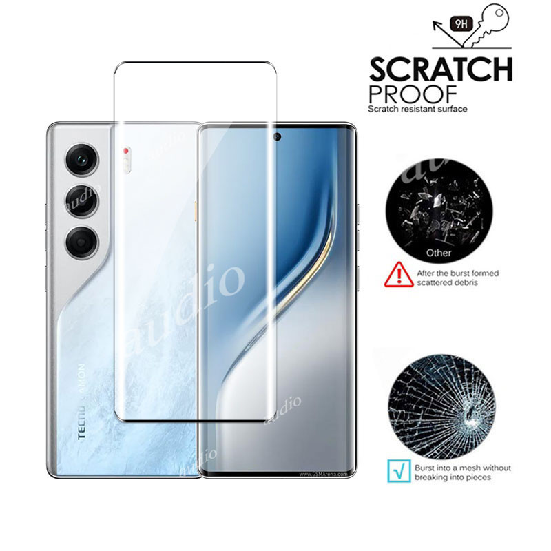 Tecno Camon 40 Pro 4G 5G 3D Màn hình uốn nóng Bảo vệ phía trước cho Tecno Camon 40 Pro 40Pro 4G 5G Kính cường lực cho Tecno Camon40 Pro Camon40Pro 4G 5G Màn hình chống trầy xước