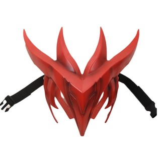 G13 LOL Liên Minh Huyền Thoại The Unforgotten Yone Cosplay Mặt nạ Đỏ Trắng Đen Ánh Sáng Mặt nạ Đảng Cosplay Đạo Cụ G13