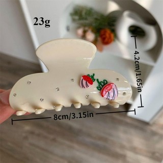 Kẹp tóc mũ, phụ kiện tóc hoa trái tim, sáng tạo acetate thời trang, mũ trùm đầu trang điểm