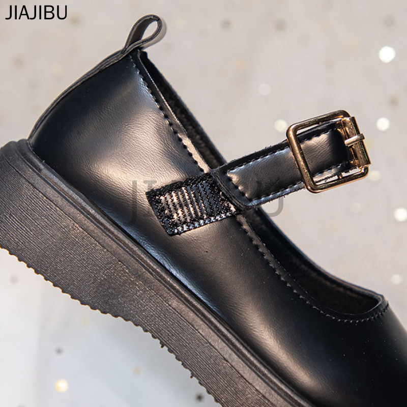 Fashion Kids Shoes Giày Trẻ Em Thời Trang Giày Mary Jane Đế Mềm Dễ Thương Children's Doll Shoes Giày Da Nhỏ Màu Xanh Quân Đội Chống Trượt Giày Em Bé Mũi Tròn Chống Va Chạm Korean Fashion Black Platform Lolita Shoes Giày Công Chúa Màu Be Giày Múa Cosplay
