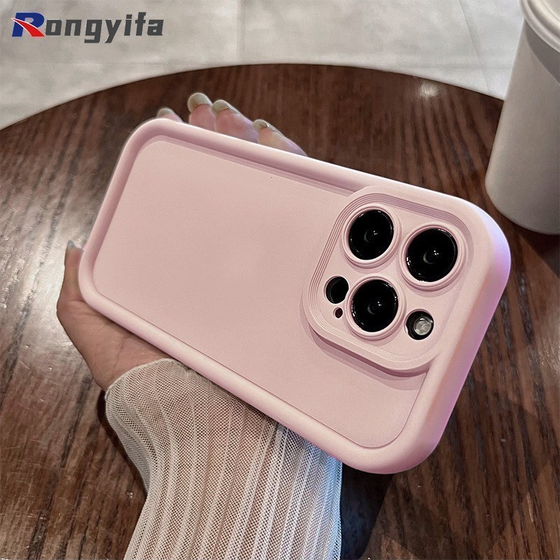 Ốp Điện Thoại Dày Màu Trơn Cho Realme Narzo 60 Pro 10 Pro Plus 30 20A 10 10A C11 6 Pro 6s 7 8 5G V5 V20 V11 V13 V30 V30T Vỏ Cặp Đôi Vỏ TPU Mềm Chống Rơi