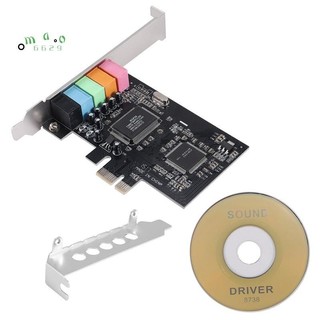 💖Card âm thanh PCIe 5.1, Card vòm PCI Express Âm thanh nổi 3D
