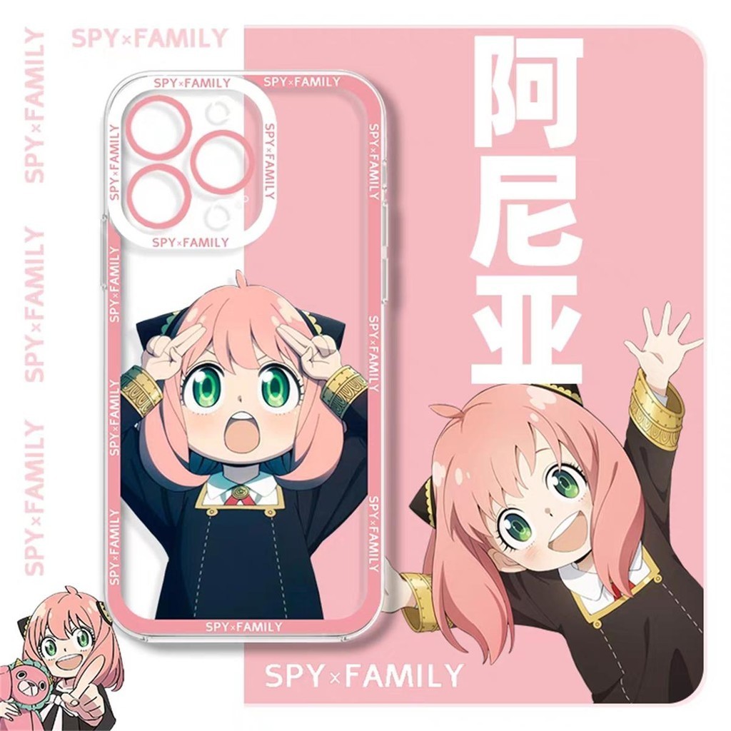 Ốp Lưng Cho Samsung Galaxy A54 A55 A25 A15 A22 A23 A30 A20 A31 A32 A33 A50 A50S A30S Anime SPY Family Anya Clear TPU Silicone Phim Hoạt Hình Mềm Mại Cặp Đôi Dễ Thương Vỏ Điện Thoại