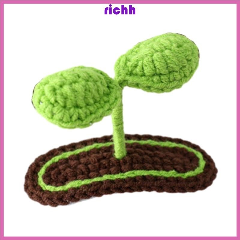 ⚝⚝Richh Sáng Tạo Kẹp Tóc Móc Đậu Hạt Giống Phụ Kiện Tóc Cho Trẻ Em