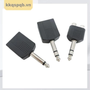 1 / 4 "Jack đực sang 6.35 6.5 Nữ RCA Bộ Chuyển Đổi Y Bộ Chia Đầu Nối Âm Thanh Mono Stereo Micro Adapter Tai Nghe VNK3