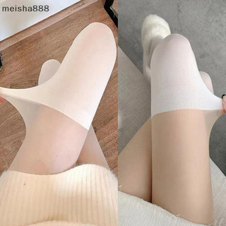Meisha888 Gợi Cảm Chắp Vá Màu Sắc Nữ Quần Giả Vớ Đùi Vớ Cao Màu Đen Tất Lụa Phong Cách Nhật Bản JK Tất
