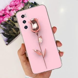 Dành Cho Vivo V2022 V2023 V20 SE Vỏ Hoa Bướm Mềm Trong Suốt Silicon Ốp điện thoại Cho Vivo V20 SE V20SE