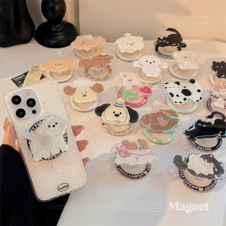 Phim Hoạt Hình Dễ Thương Tròn Từ Tính Giá Đỡ Điện Thoại Cho Magsafe Case Và IPhone 15 14 13 12 Pro Max 14 Plus Có Thể Gập Lại Pop Ring Grip Co Giãn Để Bàn Màu p3