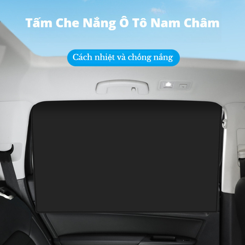Rèm Che Nắng Ô Tô Bộ 3 Tấm,Rèm Nam Châm ,Đầy Đủ Các Dòng Xe,Rèm Che Nắng Cho Hàng Ghế Trước Và Sau, Từ Tính Mạnh Và Đục