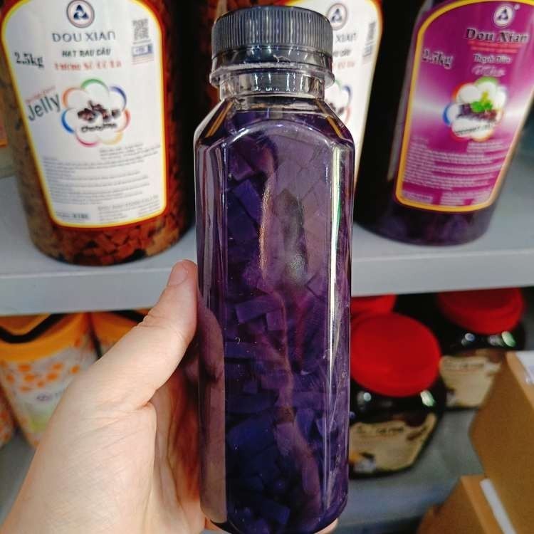 Thạch dừa trái cây chai 350g