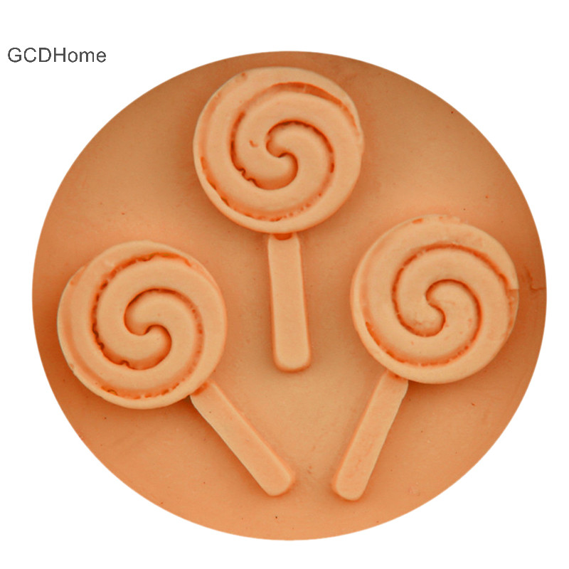 Gcdhome Halloween Lollipop Khuôn Silicon Chocolate Fondant Khuôn Nướng DIY HOT