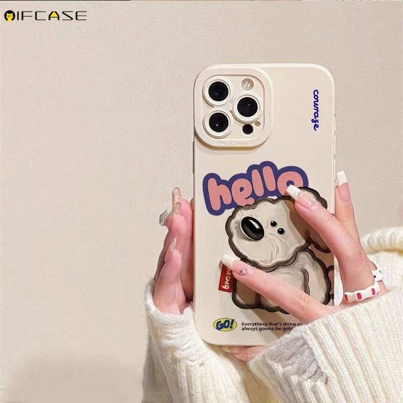 Dành Cho Realme X7 Pro Max 5G XT X2 Q5 Q3 Q2 Pro Q5i Q3s Q3t Q2i Q Ốp Điện Thoại Dễ Thương Tây Nguyên Trắng Terrier Chó Con Nhãn Hoạt Hình Mờ Đơn Giản Vỏ Silicon Mềm