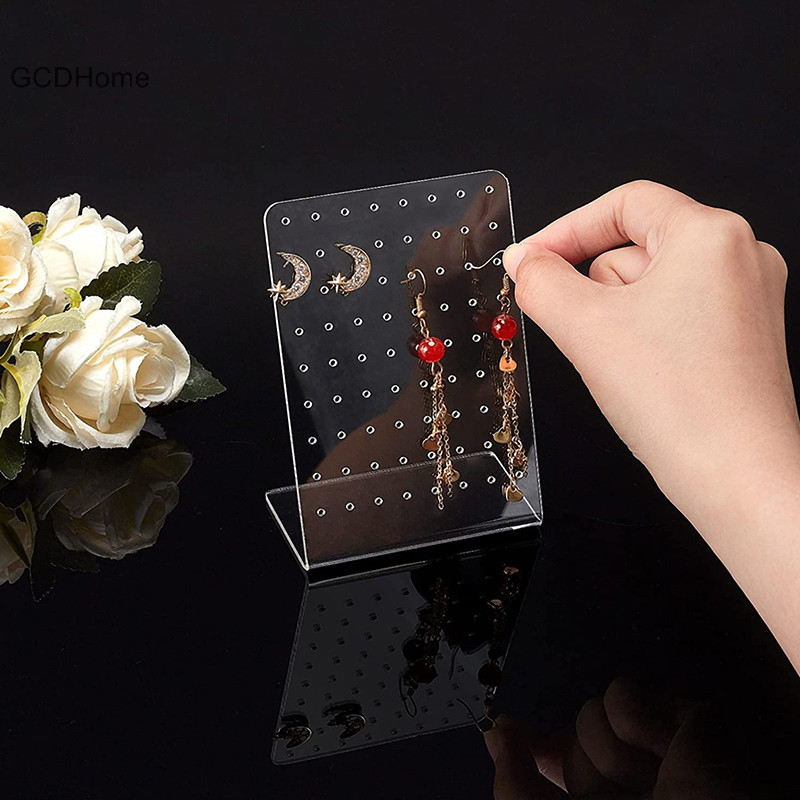 Gcdhome 72 Lỗ Acrylic Bông Tai Người Tổ Chức Bông Tai Trang Sức Lưu Trữ Giá Trưng Bày Bông Tai Trưng Bày Đứng HOT