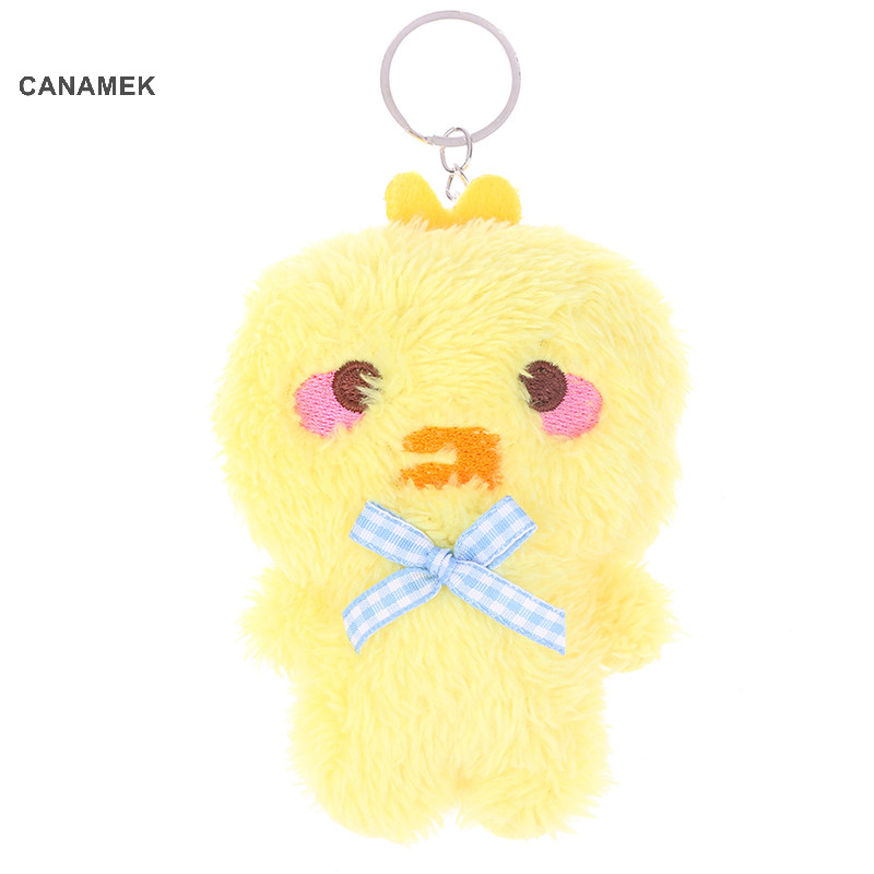 Canamek Hoạt Hình Động Vật Gấu Nhỏ Ếch Gà Nhồi Bông Sang Trọng Móc Khóa CSF