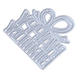 Tình Yêu * Chúc Mừng Sinh Nhật Chữ Cắt Chết DIY Album Ảnh Thẻ Làm Trang Trí Stencil Chính Xác Sắt Dập Nổi Stenc
