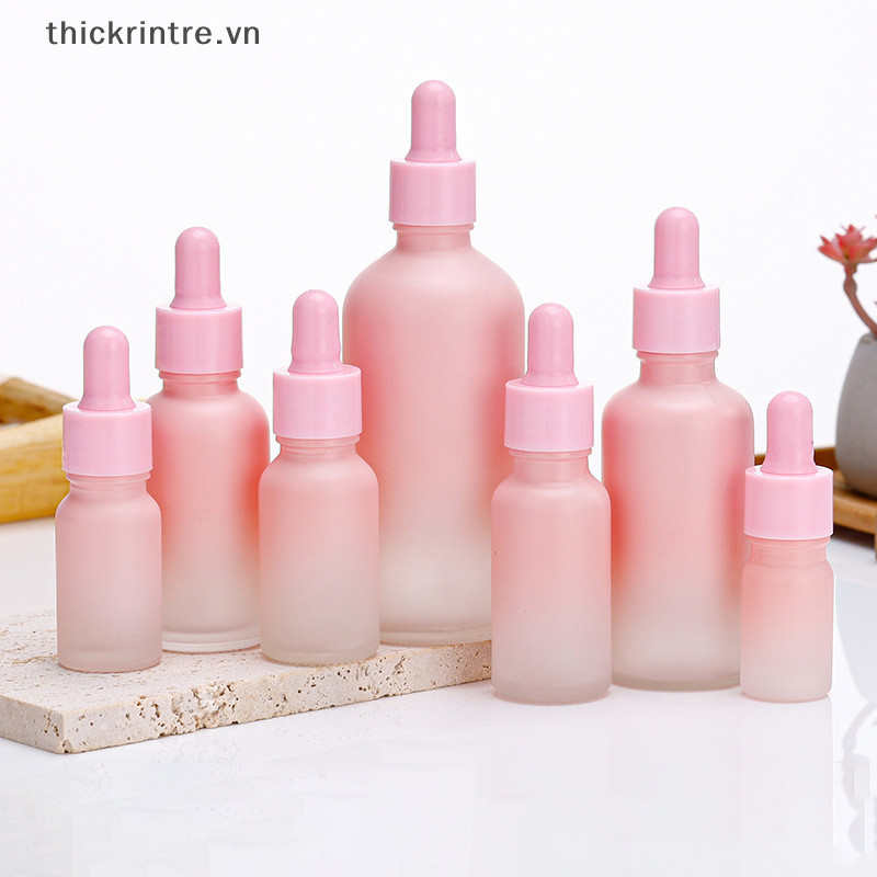 Thi Chai Nhỏ Giọt Thủy Tinh Có Thể Đổ Lại Chai Trống Du Lịch Di Động Chất Lỏng Pipet Chai Hộp Đựng 5-100ML VN