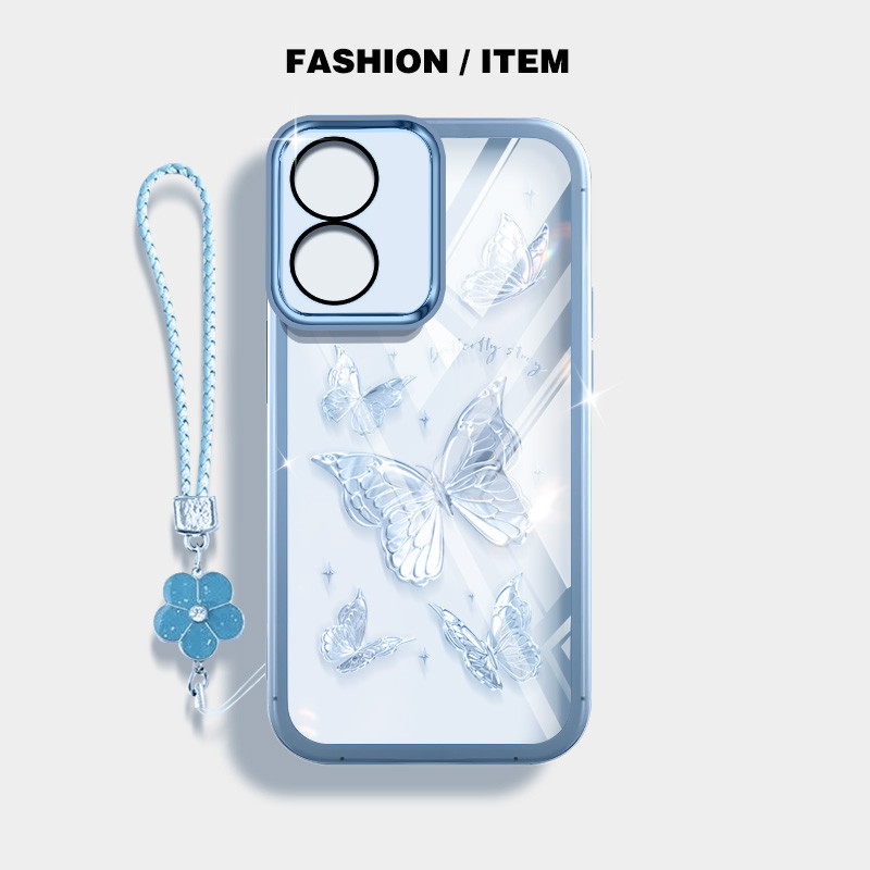 Ốp Điện Thoại YBD INS Style Cho Vivo Y05 Y11D Y21 Y11 Y03 Y18 Y18E Y02S Y17S Y16 Y35 Y56 5G Y78 Y78 + Y36 Y78 + Y28 Y100 Vỏ Bướm Niche Được Trang Bị Bảo Vệ Ống Kính
