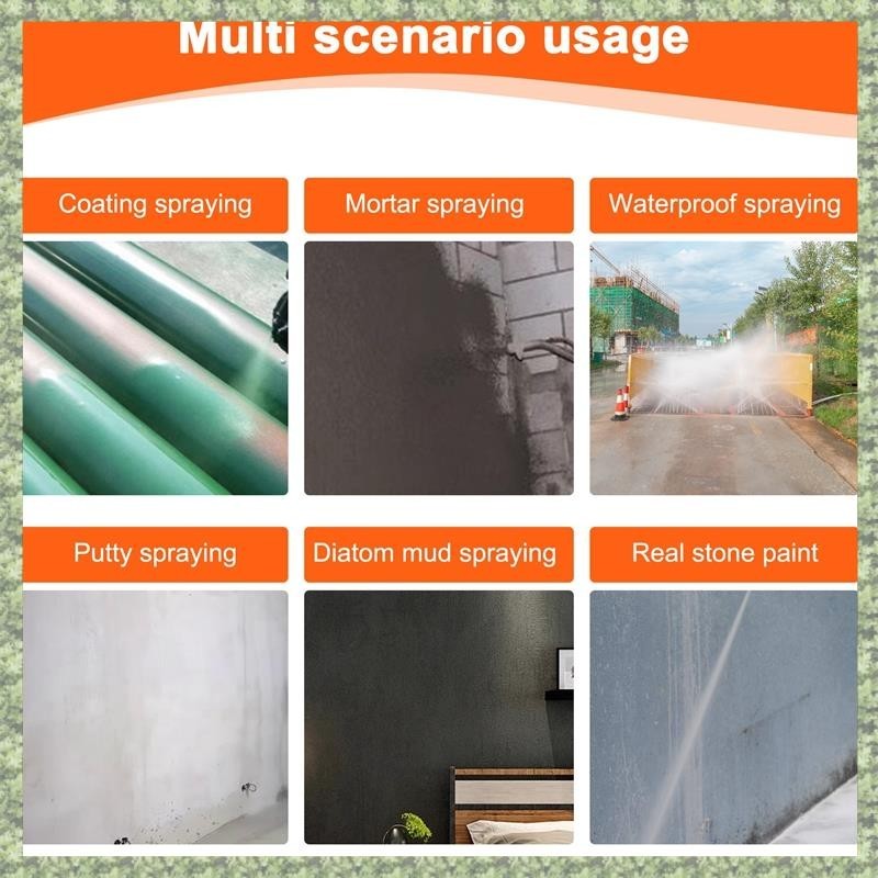 Máy phun sơn tường ngoại thất, phun sơn đá thật, phủ nhựa, phun vữa xi măng, sơn cao su
