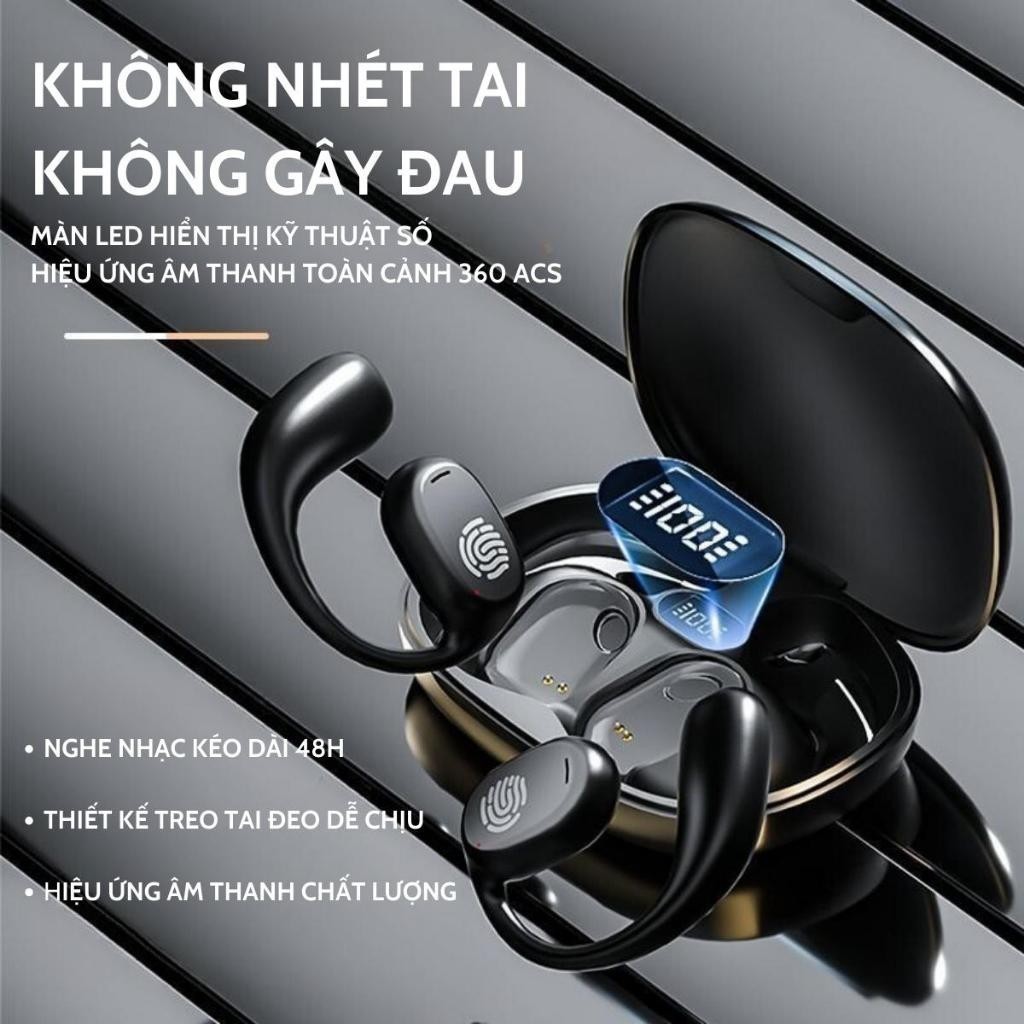Tai nghe Bluetooth OWS GT280 Đeo Vành Tai Không Rơi Pin Trâu Chống Nước Thể Thao 2026