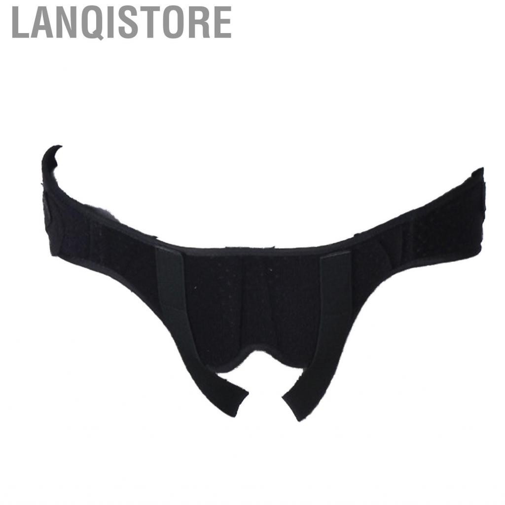 Lanqistore Đai cố định thoát vị ruột Vải nylon màu đen Dễ dàng điều chỉnh cho nam giới Miếng đệm bẹn PU để chăm sóc cơ thể