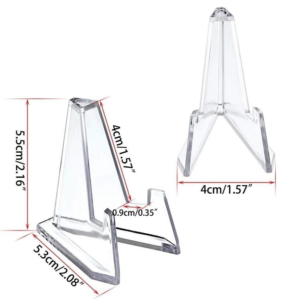 Giá đỡ trưng bày đồng xu Acrylic CHEESELY, Hỗ trợ viên nang Giá đỡ giá đỡ giá đỡ nhỏ, Tam giác Mini lưu trữ đa chức năng Thử thách kỷ niệm Giá đỡ tiền xu cho 10 / 20 chiếc