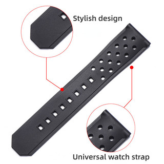 Dành Cho Đồng Hồ TAG Dây Đeo Đồng Hồ Silicon Nhiệt Đới CARRERA Monaco 22 Mm Dây Đồng Hồ WAZ2113 Cao Su Đồng Hồ Lặn Diver Thể Thao Nhựa Dây Đeo Tay Nam Nữ Vòng Tay