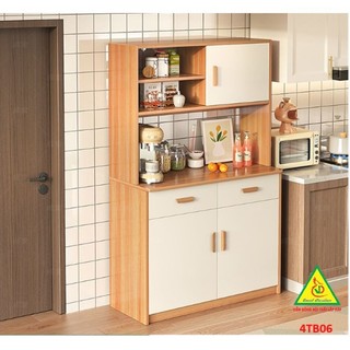 Tủ bếp gia đình gỗ MDF phong cách hiện đại 4TB06 - VĐ Smart Furrniture NỘI THẤT LẮP RÁP VIENDONGADV