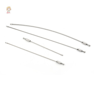 Twe 10 Chiếc Thời Trang Đi Bộ Đường Dài Dụng Cụ Dây Móc Khóa Cáp Vòng Chìa Khóa Thép Không Gỉ 10 / 15 / 20cm VN