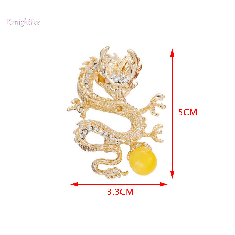 K2nightfee Thời Trang Rồng Trung Quốc Thổ Cẩm Pin Cho Nữ Quần Áo Áo Khoác Trang Sức Dự Tiệc Phụ Kiện Cung Hoàng Đạo Ký Bay Rồng Trang Sức VN