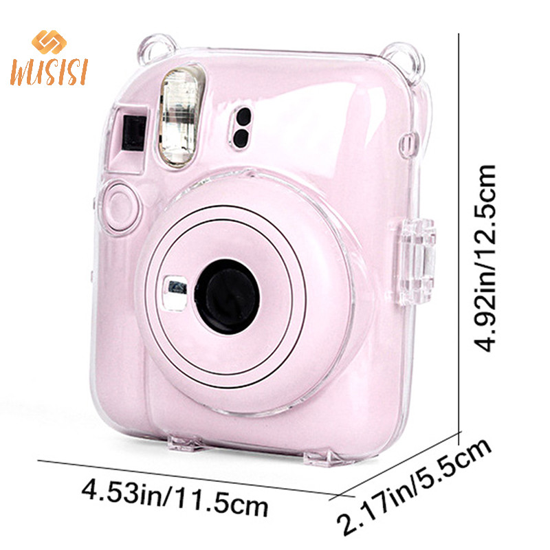 [WUSISI] 1 Hộp đựng máy ảnh pha lê sáng bóng cho Instax 12 Túi đựng long lanh trong suốt có dây đeo cho Instax 12 MỚI